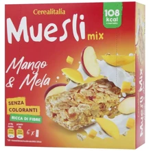 Батончик Cerealitalia зерновой Muesli Mix манго и яблоко 180 г (8010121010613): Вес, г 180