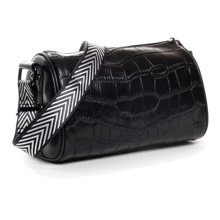 Женская сумка бочонок Cosmetic bag 01-09 39047-H black черная (35526): Пол Женский