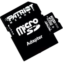 Карта пам'яті PATRIOT 32GB microSD Сlass10 (PSF32GMCSDHC10)