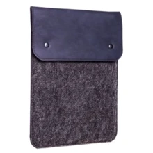 Gmakin Case Slim Felt Two Buttons Blue/Black (GM66-15) for MacBook Pro 15/Pro 16: Цвет Синий (Blue)