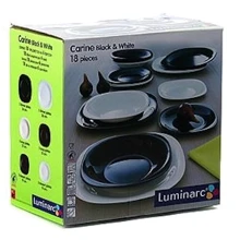 Столовый сервиз Сервиз Luminarc Carine White/Black D2380 (18 пр.): undefined undefined