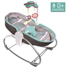 Дитячий шезлонг-люлька 3 в 1 Bebe Stars 0-18 кг (68148(Grey)): Тип шезлонги