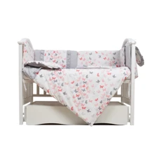 Постельный комплект 7 эл. Twins Romantic Spring collection 4027-TRS-15, Butterfly coral, коралловый: Тип постельный комплект