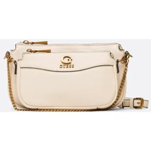 Женская сумка кросс боди GUESS NELL DOUBLE POUCH CROSSBODY молочная (HWVB8678700-STO): Пол Женский