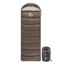Спальный мешок Naturehike U150 NH20MSD07 11°C правый коричневый: Тип кокон