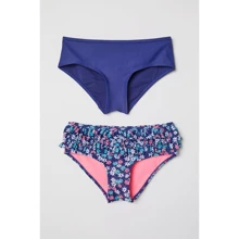 Плавки H&M 5674697 92 см темно-синие (2 шт.): Пол Девочка