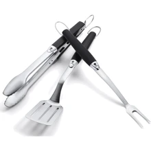 Набор для барбекю Набор инструментов для гриля из 3-х приборов Weber Tool Set (6630): Размеры, мм Щипцы - 430х50х22 / Лопатка - 460х100х 38 / Вилка - 460х40х38