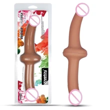 Двухконечный фаллоимитатор LOVETOY Holy Dong 12.5", Flesh: Назначение Вагинальные