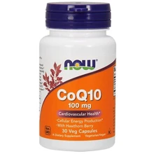 Now Foods CoQ10 100 mg Коензим Q10 30 веганських капсул: Вид Неферментные
