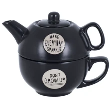 Набор заварник и чашка Limited Edition Good Morning 2 пр. (117100019-D): Цвет черный