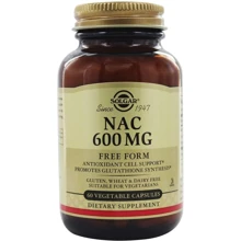 Solgar NAC 600 mg 60 Vegetable Capsules: Тип N-ацетилцистеин