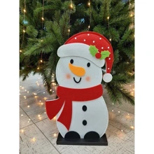 Новогодняя фигура из фетра House of Seasons Снеговик 46.5х27.5х6 см (8720362025184_4): Производитель House of Seasons