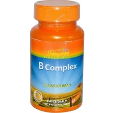 Thompson B Complex Plus Rice Bran 60 Tabs Витаминный B-комплекс с рисовыми отрубями: Тип Витамин B