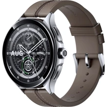 Смарт-часы Xiaomi Watch 2 Pro Silver Case with Brown Leather Strap (Global): Дисплей 1.43" AMOLED (466x466) / 326 PPI