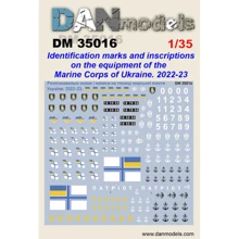 Декаль DAN models опознавательные знаки и надписи на технике (Морская пехота Украины 2022-2023 гг.) DAN35016: Производитель DAN models