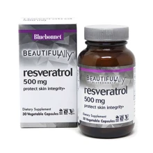 Bluebonnet Beautiful Ally Resveratrol 500 mg Ресвератрол 30 вегакапсул: Вид Неферментные