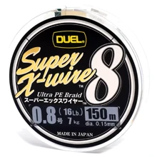 Duel Super X-Wire 8 150m 7kg Silver 0.15mm # 0.8: Тип Шнур