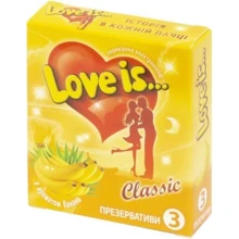 Ароматизовані презервативи Love is... банан, 3 шт: Тип Ароматизовані