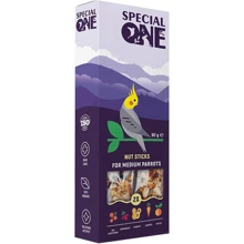 Лакомства Палочки Special One ореховые для средних попугаев 90г: Вид корма Лакомства