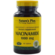 Nature's Plus Niacinamide 1000 mg 90 Tabs Ниацинамид: Тип Витамин B