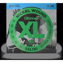 Струна для гитар Струны D'ADDARIO EXL130 XL NICKEL WOUND EXTRA SUPER LIGHT (08-38): Тип Комплект струн