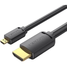 Кабель и переходник Vention HDMI - microHDMI (M/M) 3 м Black (AGIBI): Тип кабель