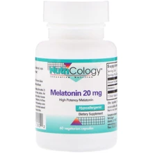 Nutricology Melatonin 20 mg 60 Veggie Caps Мелатонин: Форма выпуска Капсулы