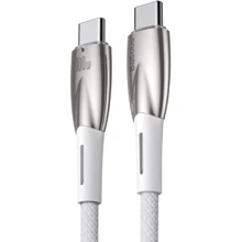 Кабель Baseus Cable USB-C to USB-C Glimmer Series Fast Charging 100W 1m White (CADH000702): Тип USB-C - USB-C