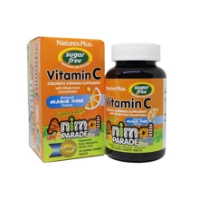 Natures Plus Animal Parade Vitamin C sugar free 90 chewables Витамин С для детей, без сахара, вкус апельсина: Тип Витамин C