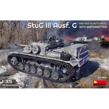 Модель Miniart САУ StuG III Ausf. G, февраль 1943 г. Производство Alkett с зимними траками (MA35362): Производитель MiniArt