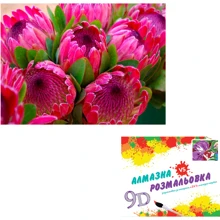 Картина 3-D ефект CY2301 2в1 Алмазна мозаїка+розмальовка, 40х50 см: Виробник 3D