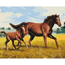 Картина за номерами Brushme Сімейний галоп 40x50 см (BS52394): Виробник Brushme
