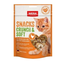Лакомство для котов Mera Snacks Crunch & Soft Снеки с курицей и сыром 200 г (083430 - 4035): Вид Снеки