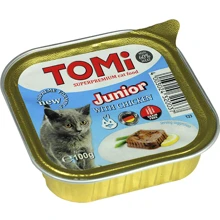 Влажный корм для котят TOMi Junior Паштет с курицей 100 г: Тип паштет