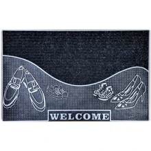 Килимок придверний IzziHome Eymen 45х70 см Family Silver (2760-03) (2760_03): Виробник Izzihome