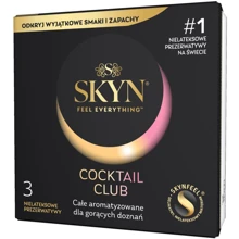 Презервативи SKYN Cocktail Club 3 шт, смаки: Pina Colada, Cherry Sunrise та Passion Daiquiri: Тип Ароматизовані