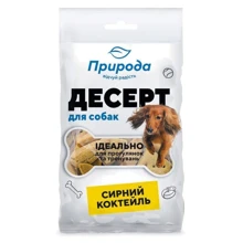 Лакомство для собак Природа Десерт-печенье Сырный коктейль 100 г (4823082403486): Производитель Природа