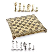 Шахматы Manopoulos Classic Metal Staunton Chess set with Gold & Silver Cheі (S34MBRO): Производитель Manopoulos