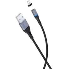 Кабель XO USB Cable to Lightning Magnetic 2A 1m Black (NB125): Тип USB Cable - Lightning