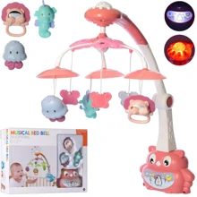 Мобиль A-Toys на кроватку музыкальный с проектором на батарейках (N5073A): Особенности звуковое сопровождение, с проекцией, работа от батареек