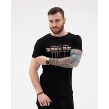 Футболка ISSA PLUS GN4-09 L черная с принтом: Вид Футболки