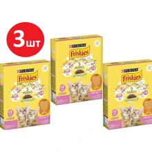 Сухой корм Friskies Junior для котят с курицей, молоком и овощами 3х300 г (7613031868360): Тип Сухой корм