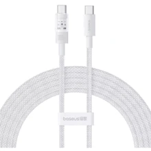 Кабель Baseus Cable USB-C to USB-C Gem Fast-Charging 100W 2m White (P10373000211-01): Тип USB-C - USB-C