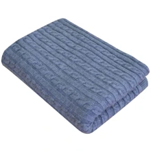 Плед Прованс SOFT косы Синий меланж 140х180 см (011682): Производитель Прованс