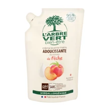L’Аrbre Vert Крем-мыло для рук с экстрактом персика запаска 300 ml: Назначение Смягчение, Увлажнение, Питание, Очищение