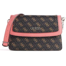 Женская сумка кросс боди Guess Camy Crossbody Flap темно-коричневая (HWSG7741180-BRM): Пол Женский
