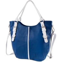 Женская сумка тоут Laskara синяя (LK-10244-blue): Пол Женский