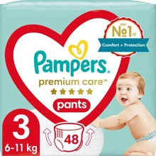 Подгузники Pampers Premium Care Pants Midi Размер 3 (6-11 кг) 48 шт (8001090759795): Тип Подгузники-трусики