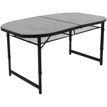 Стол для кемпинга Bo-Camp Northgate Oval 150x80 cm Black/Grey (1404188): Размер 150x80x70 см