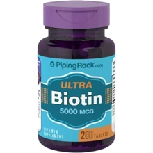 Piping Rock Biotin 5000 mcg (5 mg) 200 Tablets Биотин: Тип Витамин B